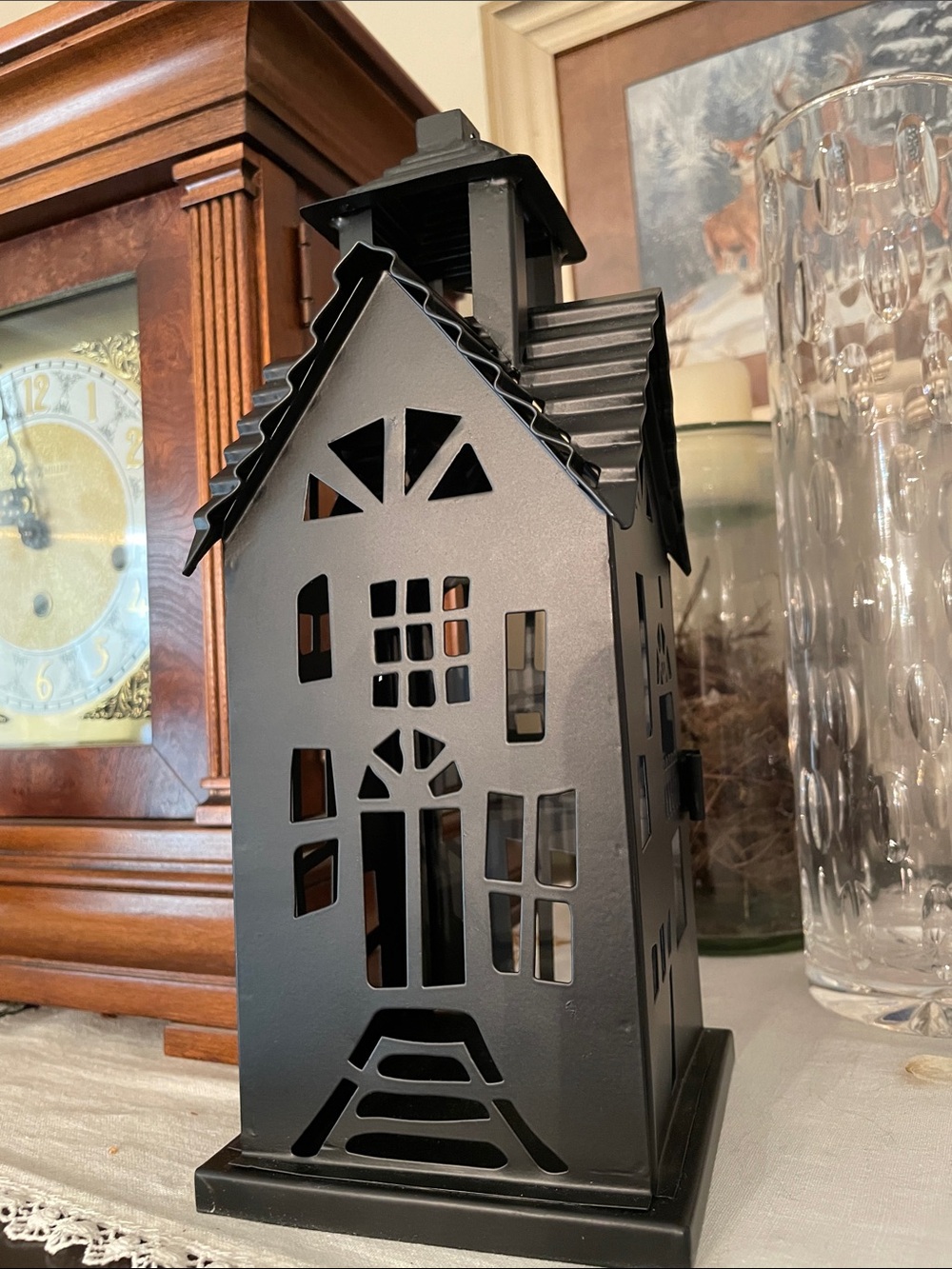 Pottery Barn Haunted House Lantern, New, Sold Out at Pottery Barn